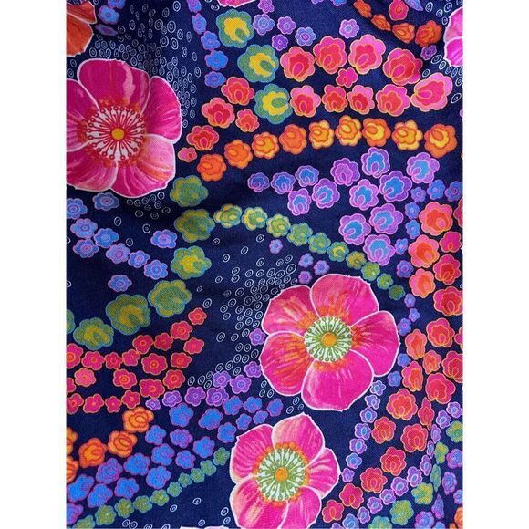 Vintage 1970s Flower Power Swimsuit Bathing Suit - Picture 2 of 5